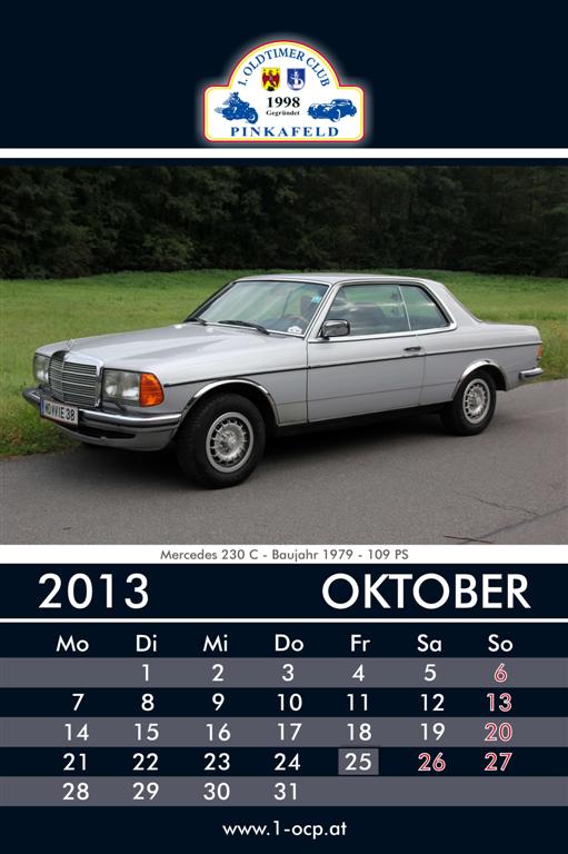 Oldtimerkalender 2013